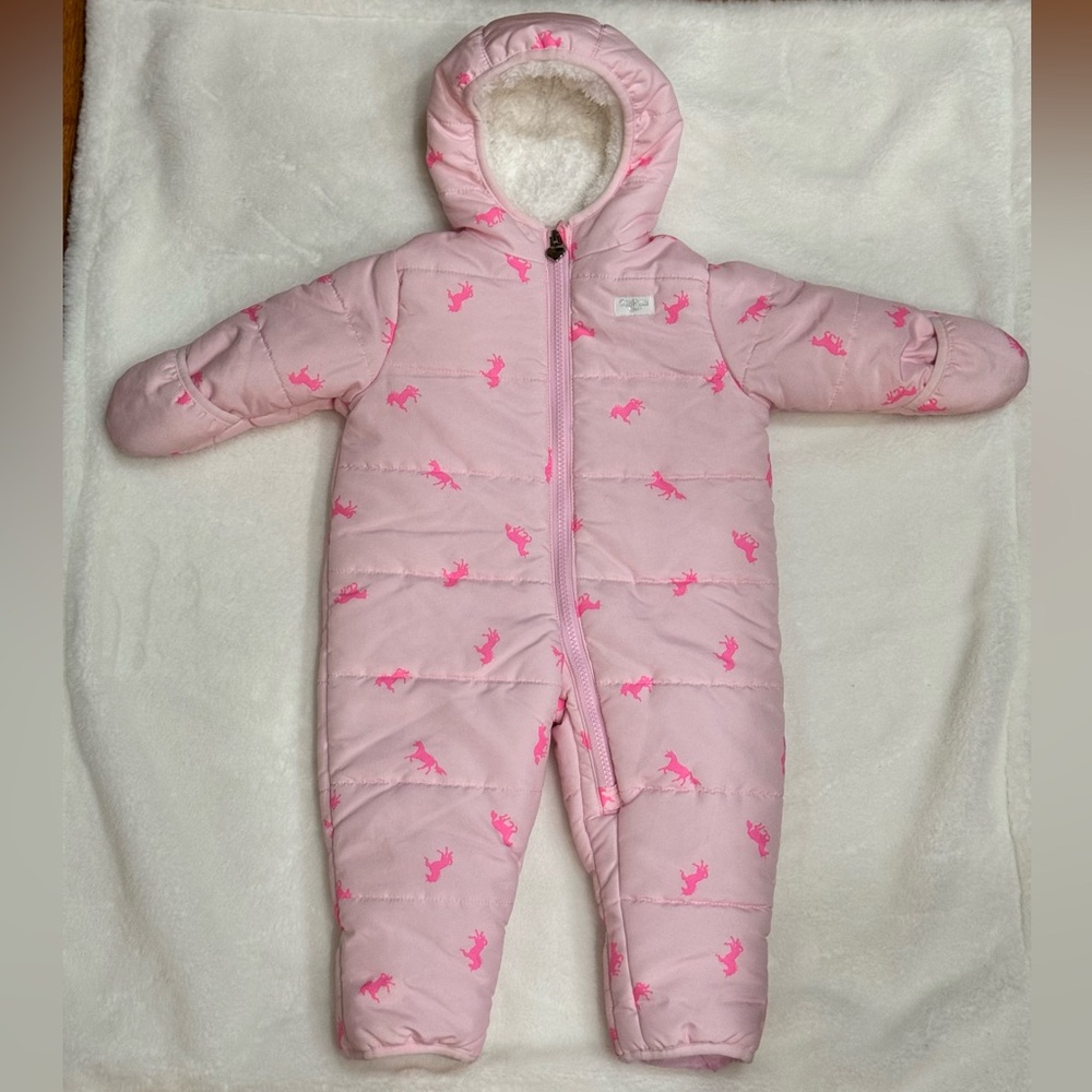 OshKosh B'gosh Pink Baby Snowsuit with Hood